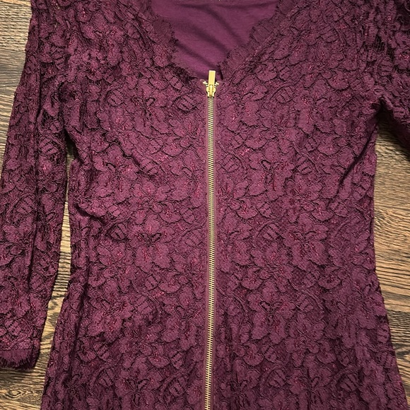 DVF size 8 Zarita dress - deep burgundy. - Picture 3 of 5